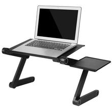 Load image into Gallery viewer, Adjustable Aluminum Laptop Desk Ergonomic Portable TV Bed Lapdesk Tray PC Table Stand Notebook Table Desk Stand With Mouse Pad
